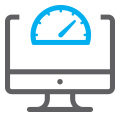 website speed meter icon